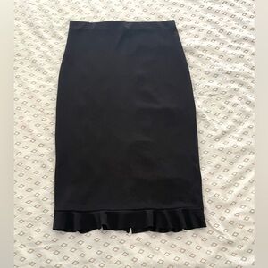 Forever 21 Ruffle Bottom Pencil Skirt
